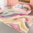 thumbnail image 1 of Pink Abstract carpet for living room Splash-ink Texture Bedroom Decoration Rug Girl's Room Decor Rugs Anti-slip Floor Mat tapete, 1 of 5