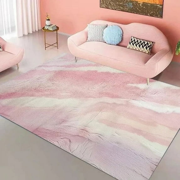 Pink Abstract carpet for living room Splash-ink Texture Bedroom Decoration Rug Girl's Room Decor Rugs Anti-slip Floor Mat tapete