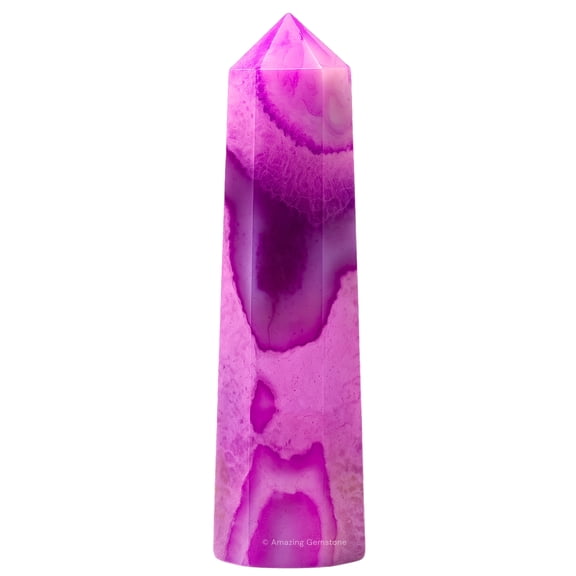 Pink Agate Crystal Tower Obelisk Point (2" to 3" INCH)