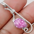 thumbnail image 1 of Pink Agate Druzy 925 Sterling Silver Pendant Jewelry P-1682 SDP129235, 1 of 5