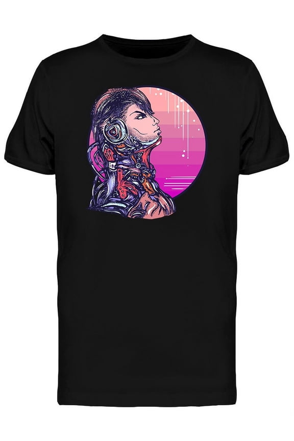 Pink Alien Cyborg T-Shirt Men -Image by Shutterstock, Male Large