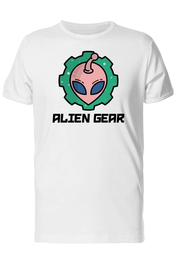 Pink Alien Logo With Blue Eyes T-Shirt Men -Image by Shutterstock, Male Large