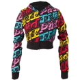 thumbnail image 1 of Pink - All-Over Logo Juniors Zip Hoodie, 1 of 1