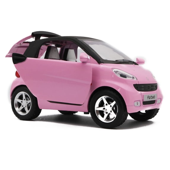 Pink Alloy Pull-back Car Model Simulation 1:32 Model Toy Car with Light Sound for Kids Gifts