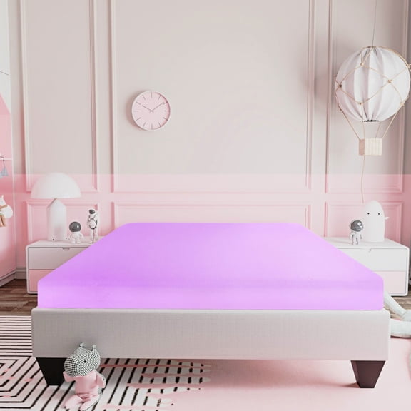 Pink Aloe Vera Breathable Cover | Suitable for Platform, Bunk & Trundle Beds | Offers Temperature Regulation and Durable Support