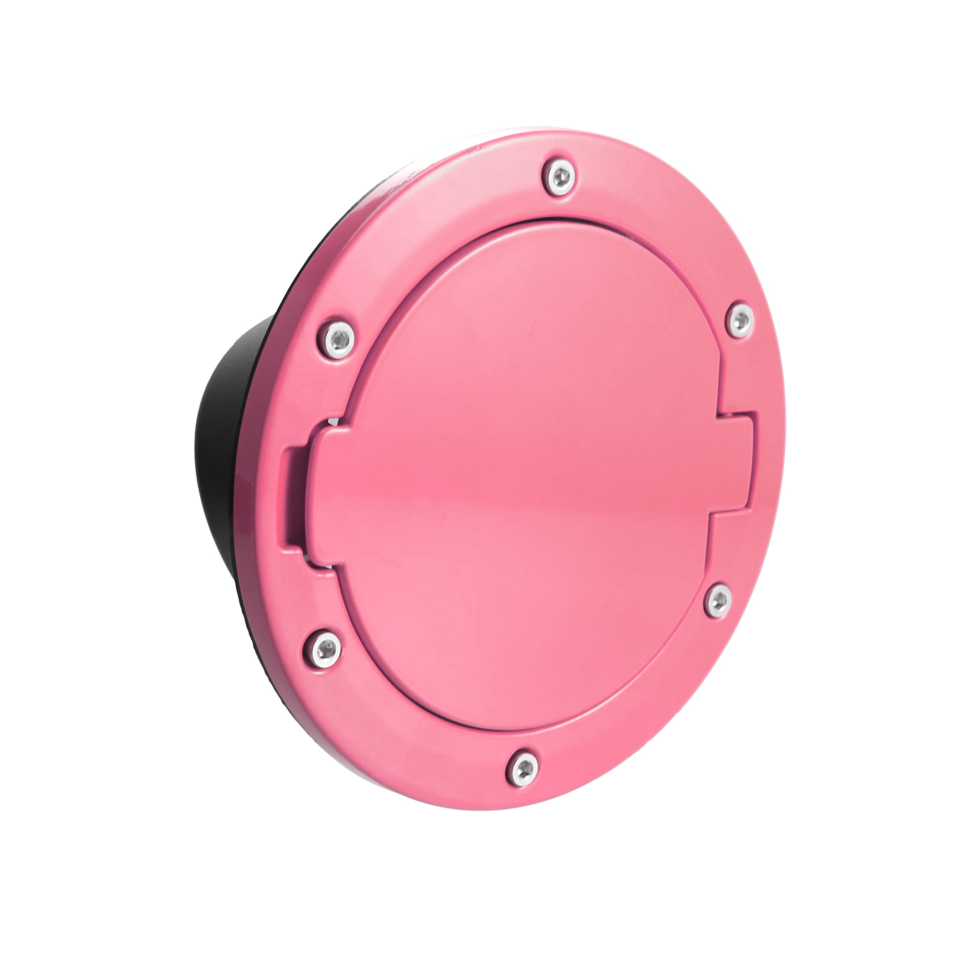 Pink Aluminum Alloy ABS Gas Fuel Tank Cap Cover for Jeep Wrangler 2007-2017 JK 2018 Locking Fuel Filler Cover Accessory