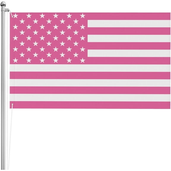Pink American Flag Custom, 3x5 Ft Personalized Flags Banners and Signs Customize Tapestry for Room Bedroom Outside Bars Dormitories