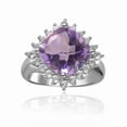 thumbnail image 1 of Pink Amethyst Checkerboard Statement Ring, 1 of 7