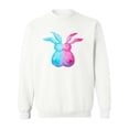 thumbnail image 1 of Pink And Blue Rabbits Sweatshirt Women -Image by Shutterstock, Female Large, 1 of 4