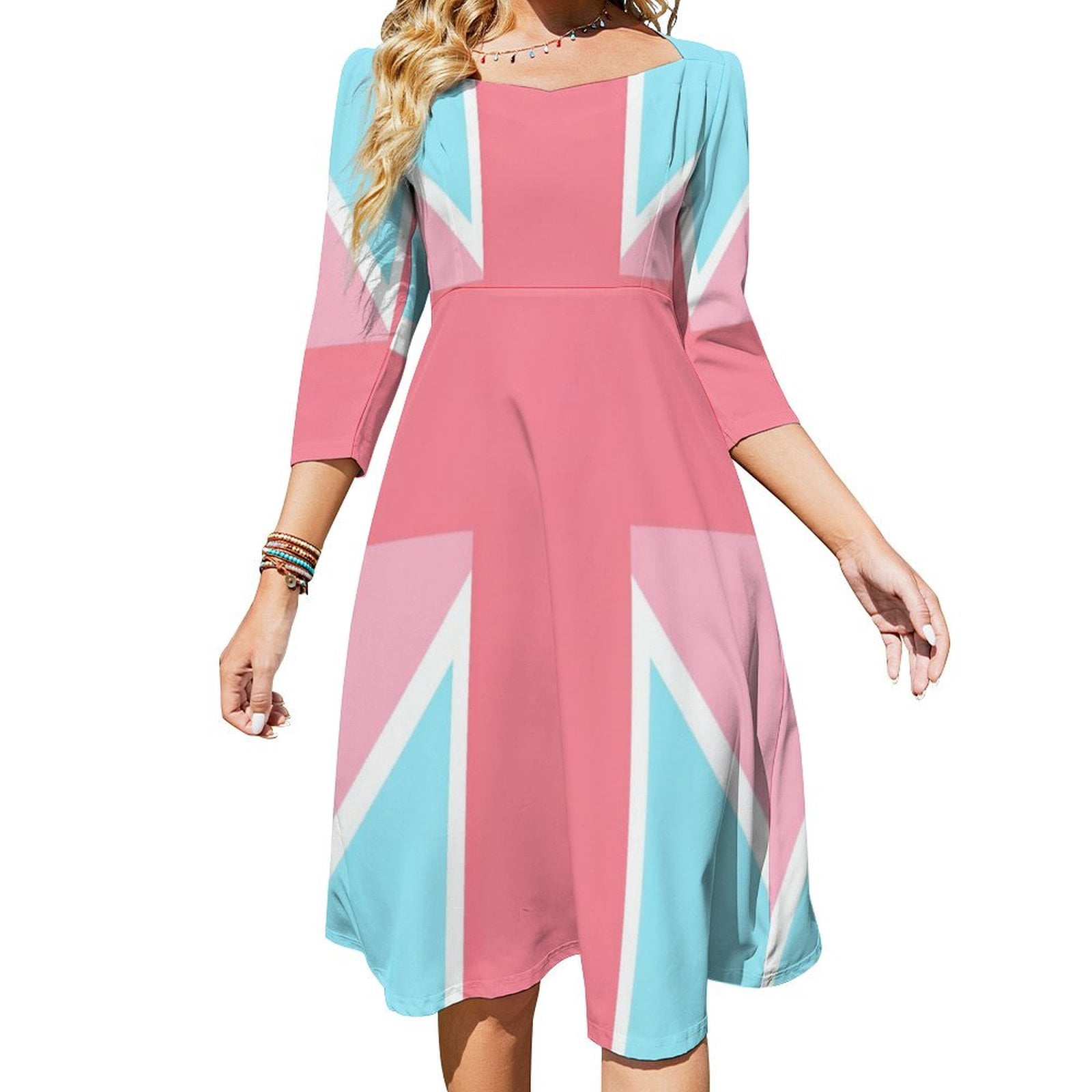 aqua blue mini dress Jersey Knit Contrast Trim Sleeveless US Size:22W Black Goddess Dress - Web Collection: Club L Classics