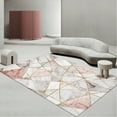 thumbnail image 1 of Pink And Grey Geometric Area Rugs Non-Slip Floor Mat Home Runner Rug Carpet For Bedroom Indoor Outdoor Kids Play Mat Nursery Throw Rugs 5' x 7', 1 of 6