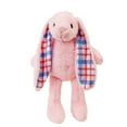 thumbnail image 1 of Pink And Plaid Eared Bunny, 1 of 2