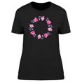 thumbnail image 1 of Pink And Purple Floral Wreath T-Shirt Women -Image by Shutterstock, Female Large, 1 of 2