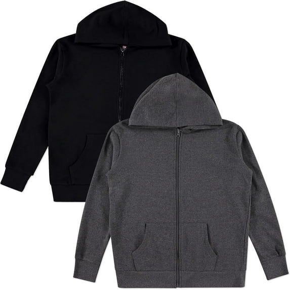 Pink Angel 2-Pack Big Girls' Activewear Hooded Sweatshirt