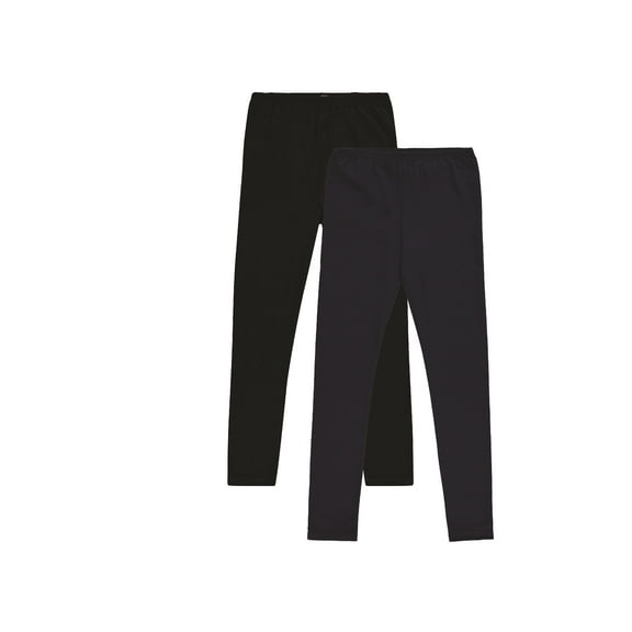 Pink Angel 2-Pack Girls Leggings: Cotton Spandex Stretch Pants for Kids – School, Dance, Yoga, and Ballet