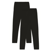 Pink Angel 2-Pack Girls Leggings: Cotton Spandex Stretch Pants for Kids – School, Dance, Yoga, and Ballet
