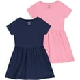 thumbnail image 1 of Pink Angel Girls' 2-Pack Short Sleeve Cotton Dresses - Superior Comfort, Breathable, Durable, and Easy Maintenance, 1 of 9