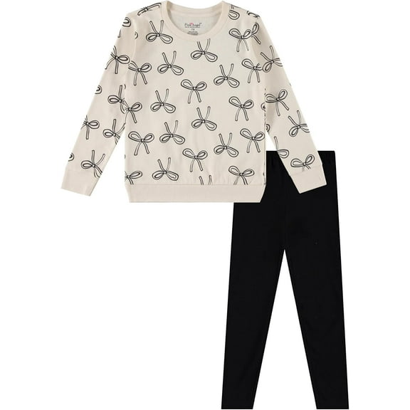 Pink Angel Girls’ 2-Piece Fleece Sweatshirt and Legging Set – Cozy Fall & Winter Outfit with Stylish Prints