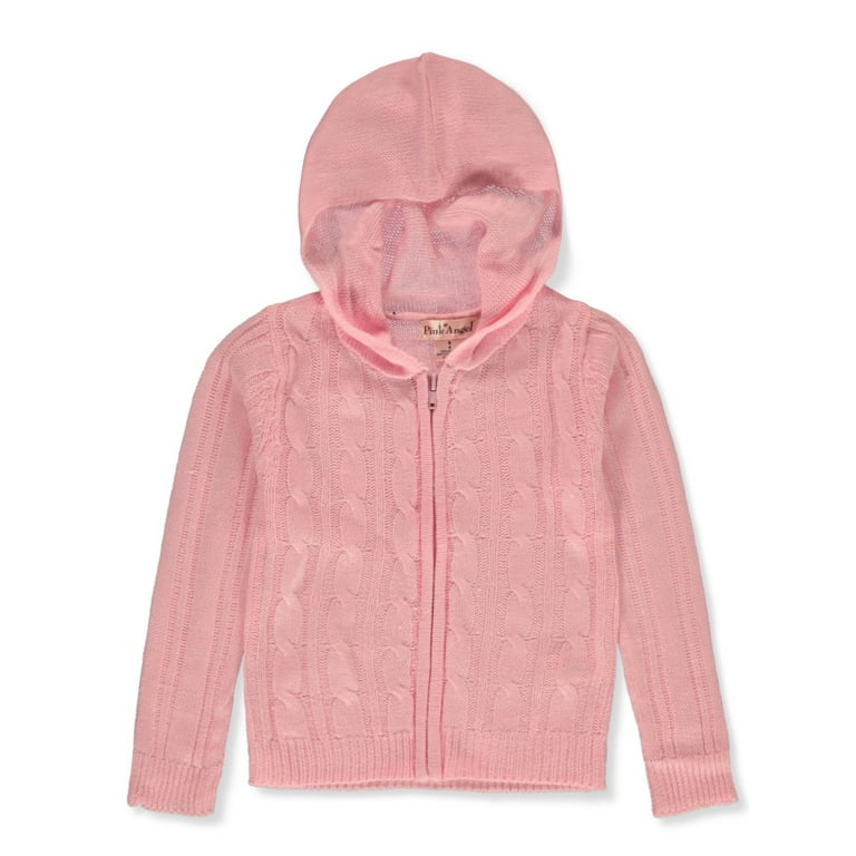Pink Angel Girls Zip Hoodie Sweater Pink 7 8 Big Girls Walmart