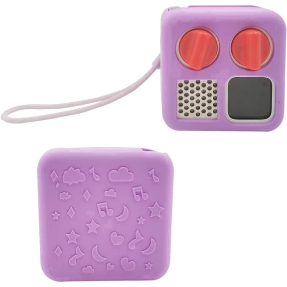 Anti-Slip Silicone Cover Compatible with Yoto Mini Audio Player, 1 Pack Protective Sleeve Accessory for Kids (Purple, Case Only)