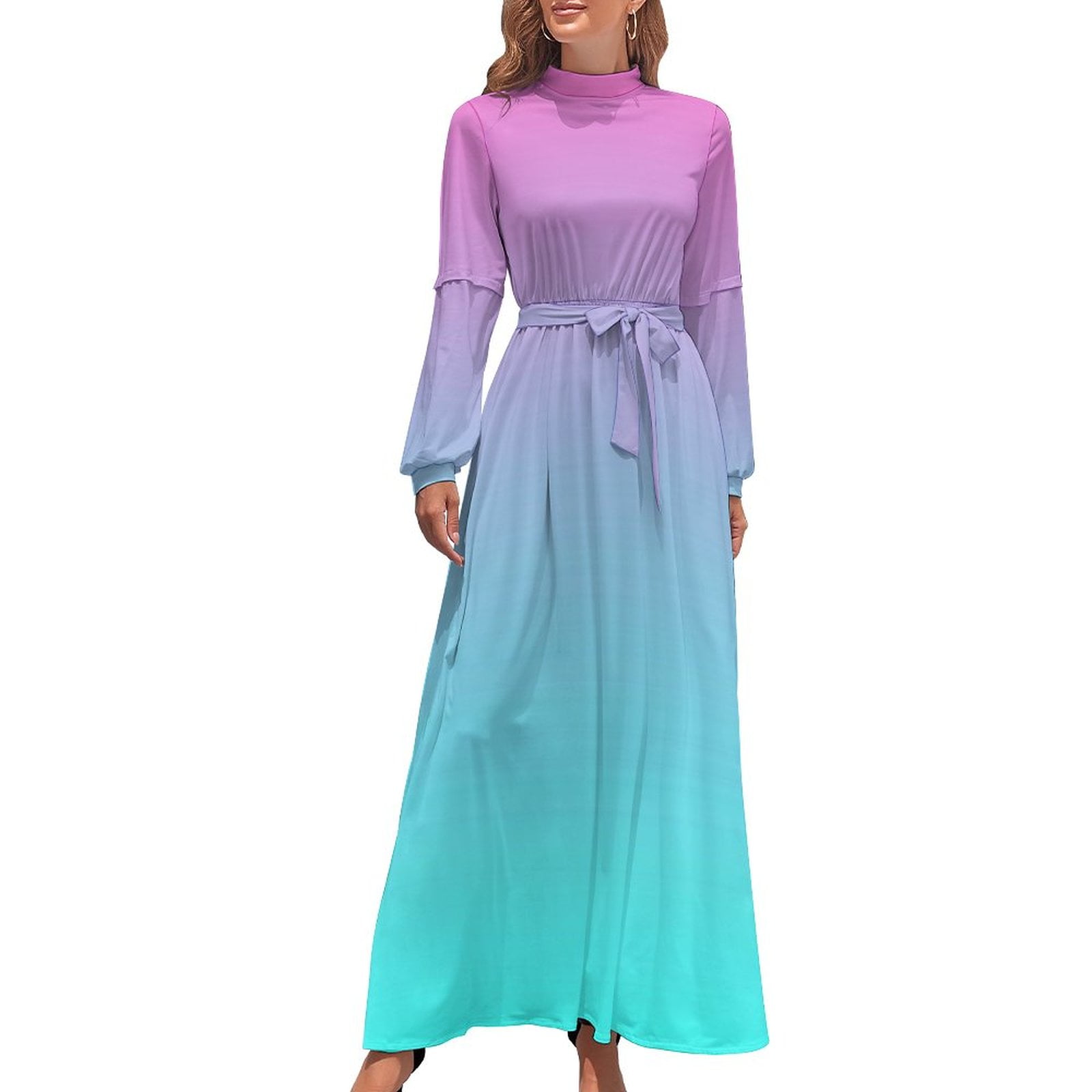 green emerald velvet dress Hama Ombre Dress main image 1
