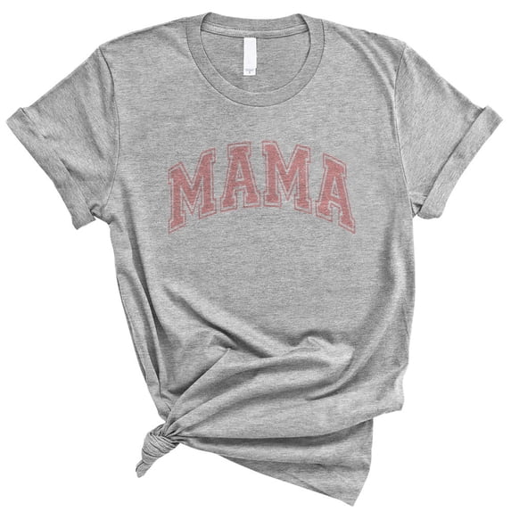 Pink Arched Mama Shirt Unisex Medium Grey