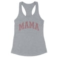 thumbnail image 1 of Pink Arched Mama Tank Top Fitted Racerback Women's Large Heather Grey, 1 of 5