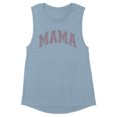 thumbnail image 1 of Pink Arched Mama Women's Muscle Tank Medium Stonewash Denim, 1 of 5