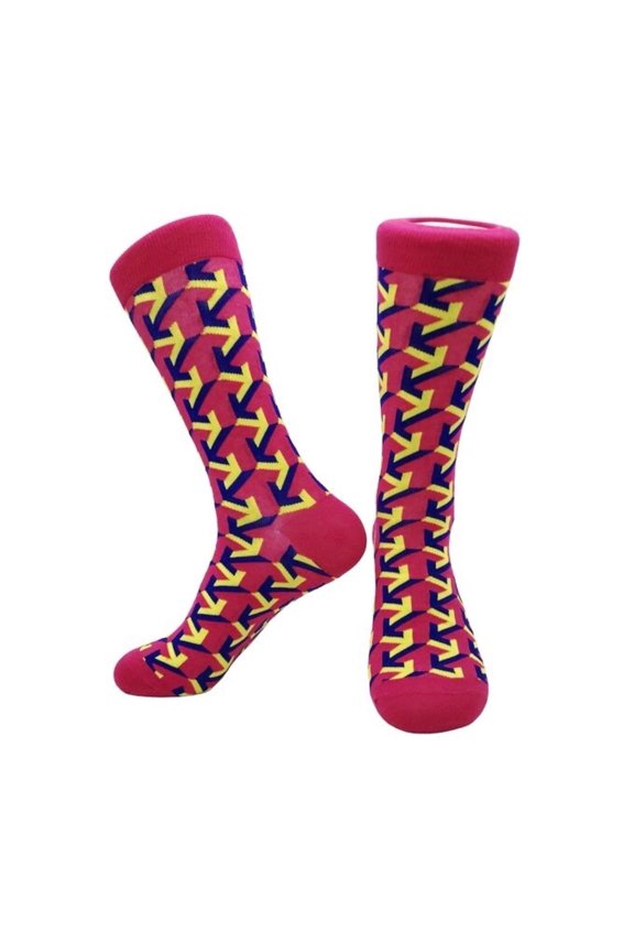Pink Arrow Socks from the Sock Panda (Adult Large - Men's Shoe Sizes 8-12)