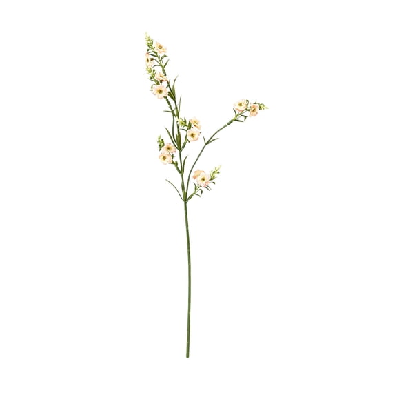 Pink Artificial Plum Blossom Twig, 18.89 Inch Bendable Fake Flower Branch, Polyester Floral Stem For Household Wedding Vase Ornament