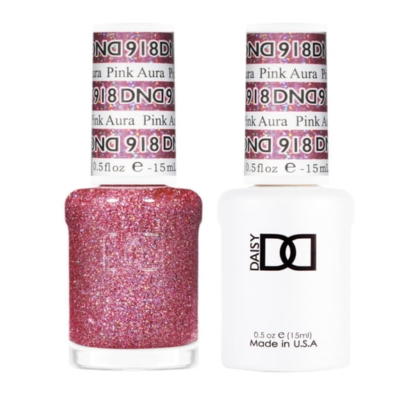 Pink Aura #918 & Matching Polish Set - DND Gel & Lacquer