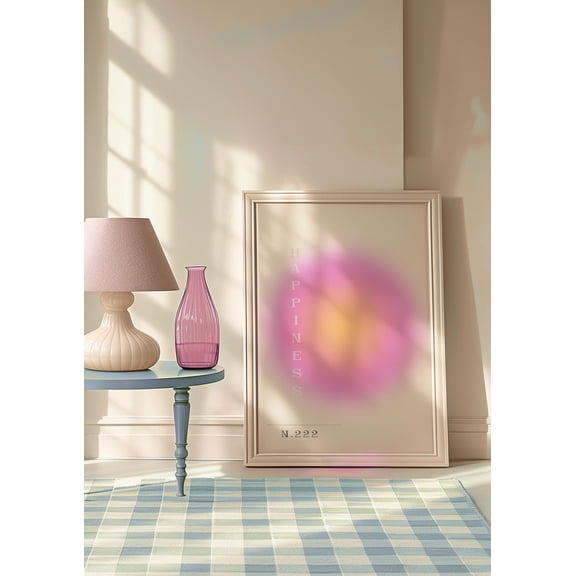 Pink Aura Aesthetic Poster Divine Feminine Wall Art 222 Angel Number Law Of Attraction Decor Unframed Paper Print