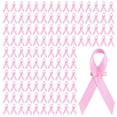 thumbnail image 1 of Pink Awareness Ribbon, 100Pcs Breast Cancer Charity Event Fundraising Lapel Pins, Hope Ribbon Brooch for Women, 1 of 6