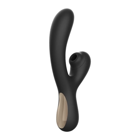 Pink B.O.B. Dual-Action Silicone Rabbit Vibrator Sex Toys, USB Rechargeable