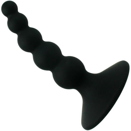 Pink B.O.B. Graduated Suction Cup Anal Beads - G-Spot or P-Spot Stimulation - Hypoallergenic Silicone - Practice Gaping - Flared Suction Cup Base - Waterproof - Use Before Anal Sex to Stretch Anus