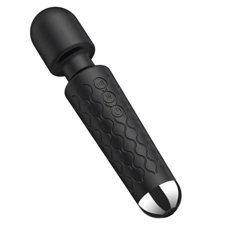 Pink B.O.B. Rame Body Wellness Wand Vibrator & Massager - Adult Sex Toys & Games, Sex Toys for Men, Medium Sized, Soft Silicone, Rechargeable - 20 Patterns & 8 Intensity Levels