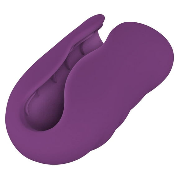 Pink B.O.B. Ribbed Intensifying Male Masturbator Stroker for Him, Purple, Soft and Supple