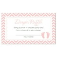 thumbnail image 1 of Pink Baby Feet Baby Shower Diaper Raffle Tickets - 48 count, 1 of 1