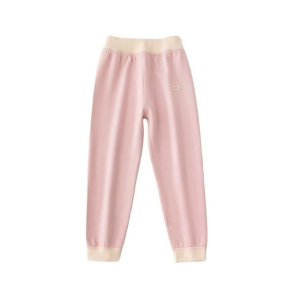 Pink Baby Kids Girl Boy Loose Fit Pants Pantyhose Tights for Child Warm Straight Leg Elastic Waist Basic Long Cuff Leg Fall Winter 2025 Clothes Country Concert Y2K 7 Years