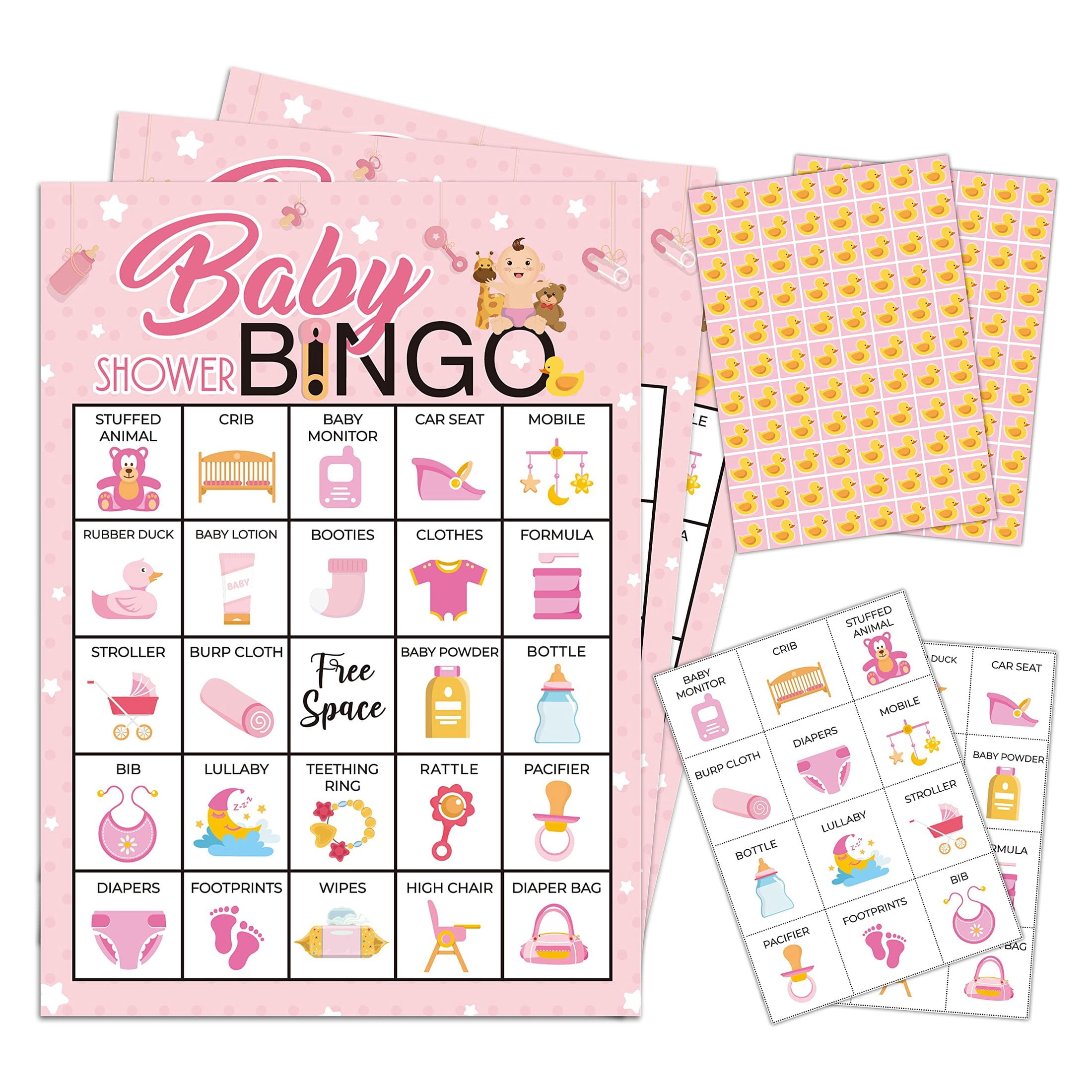 Baby Shower Printable Bingo Cards 546x1024