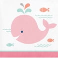 thumbnail image 1 of Pink Baby Whale Beverage Napkins (16ct), 1 of 2