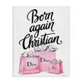 thumbnail image 1 of Stupell Industries Glam Pink Bags Born Again Christian Canvas Art, 36 x 48, by Amanda Greenwood, 1 of 8