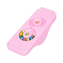 Pink Balance Seesaw Board Sensory Training Equipment Kids Concentration Toy Wobble Board For Home Use Physical Coordination Toy For Age 3-8 18.9X7.09X4.72 Inches