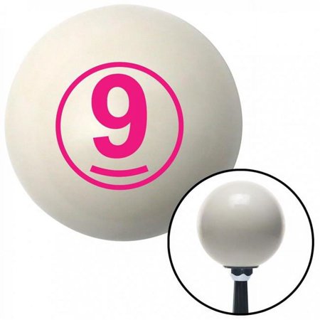 Pink Ball No.9 Ivory Shift Knob with M16 x 1.5 Insert Shifter Auto Manual Custom Brody