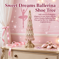 Pink Ballerina Shoe Tree,Christmas Tree,Ballet Christmas Tree,Ballerina Christmas Tree Ornament,Christmas Decorations,Holiday Decor for Tabletop Display TukofW | Pink | Lazyguy