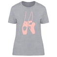 thumbnail image 1 of Pink Ballet Shoes Graphic T-Shirt Women -Image by Shutterstock, Female x-Large, 1 of 2
