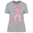 thumbnail image 1 of Pink Ballet Shoes With Ribbon  T-Shirt Women -Image by Shutterstock, Female Small, 1 of 2