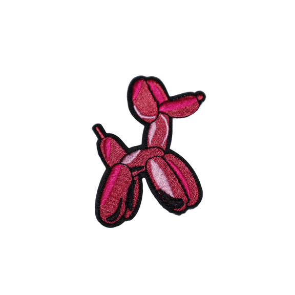 Pink Balloon Animal Iron On Travel Patch