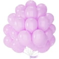 thumbnail image 1 of Pink Balloons 50 pcs 12 Inch Lilac Pastel Pink Purple Latex Helium Balloons for Graduation Baby Shower Gender Reveal Wedding Engagement Butterfly Birthday Party Decorations Pink-Q04, 1 of 12