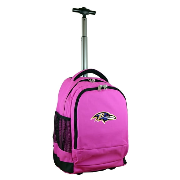 Pink Baltimore Ravens 19'' Premium Wheeled Backpack